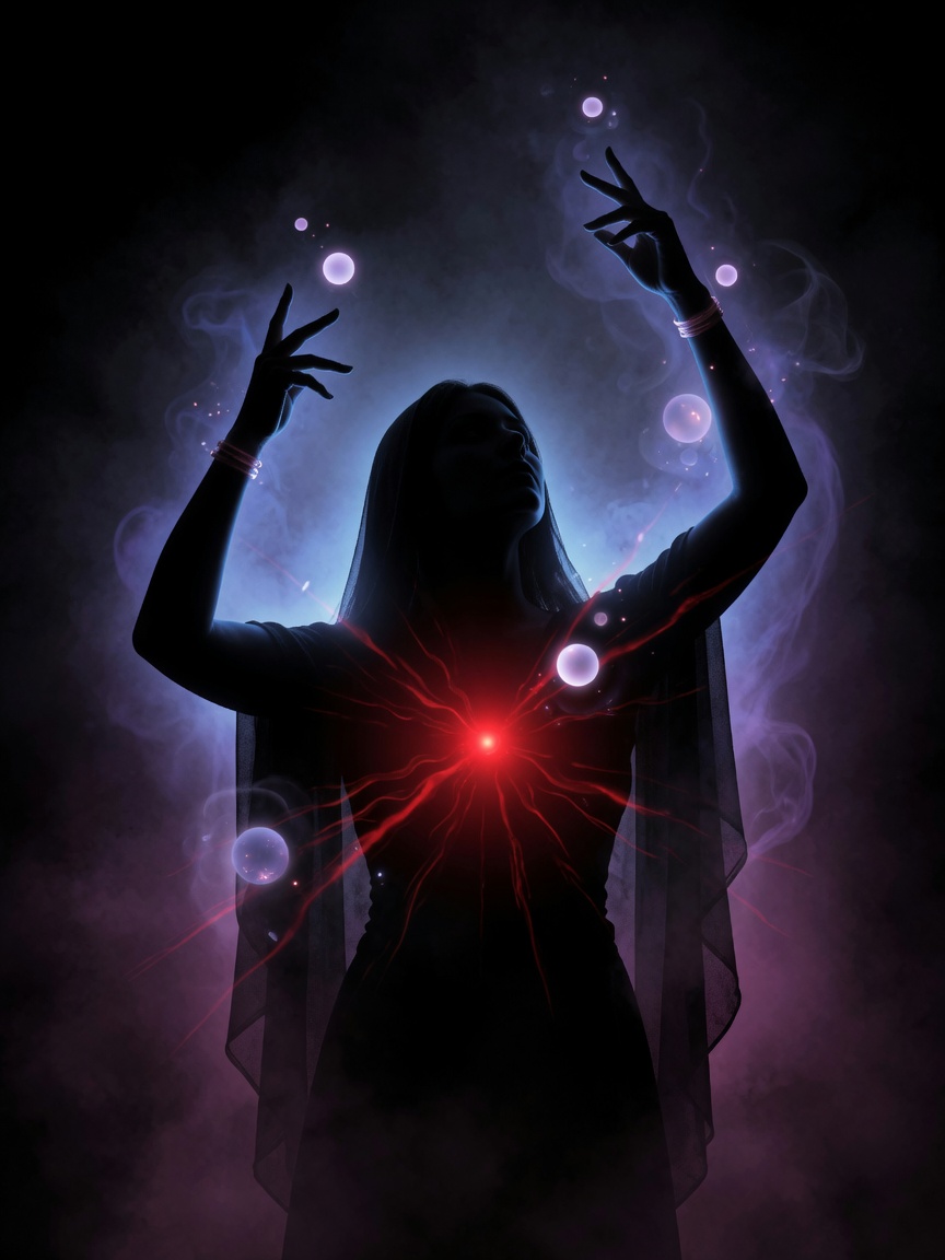 Priestess silhouette — Lilith Marrow